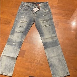 Raw and Dirty Grinder Strait Jeans